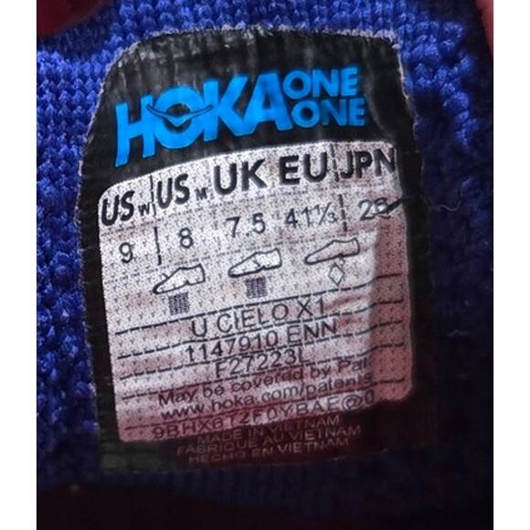 HOKA Cielo X1 Unisex Running SHOE Evening Sky/Lettuce Womens 9 Mens 8 $275  #938 - Picture 9 of 11